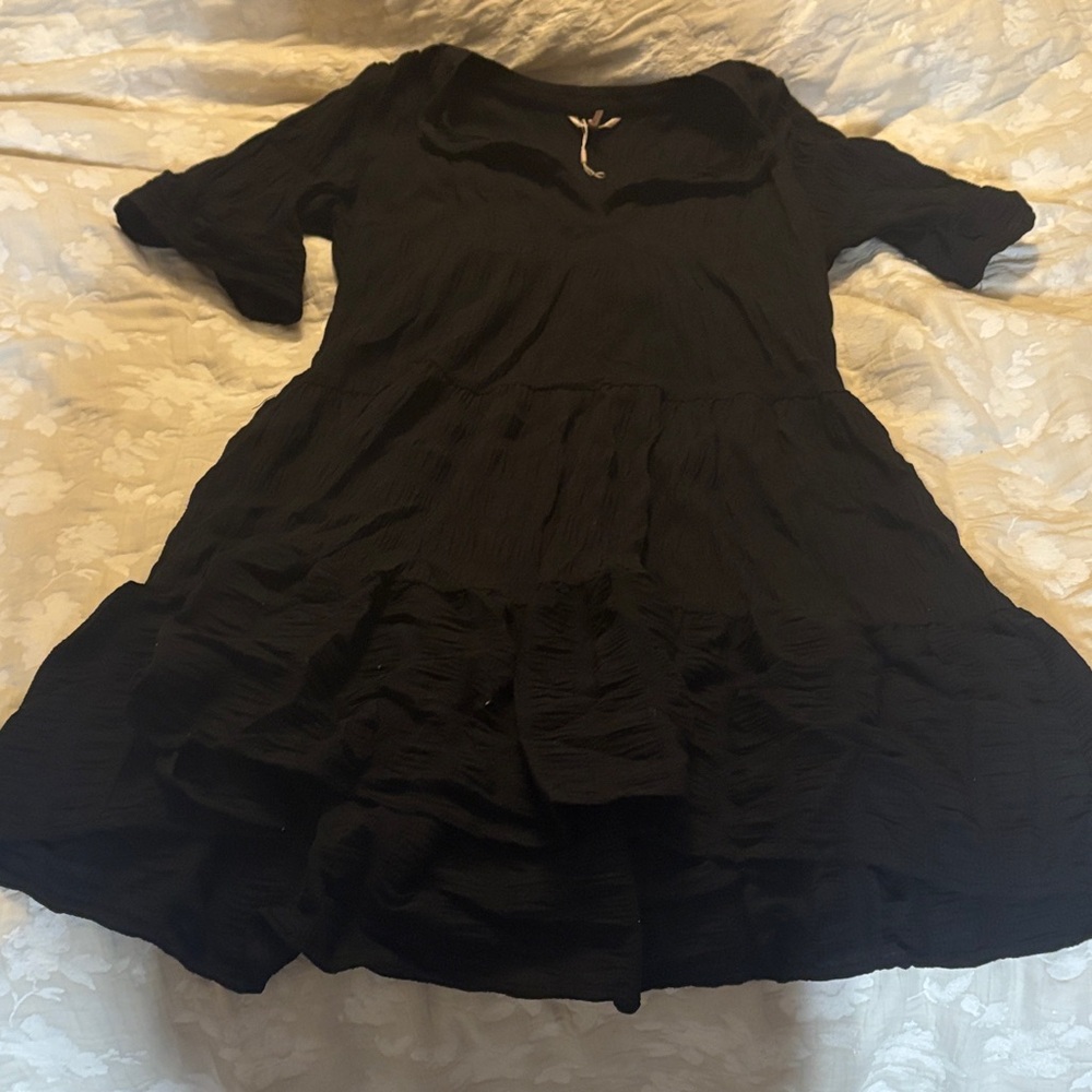ESQUALO Black Mini Dress